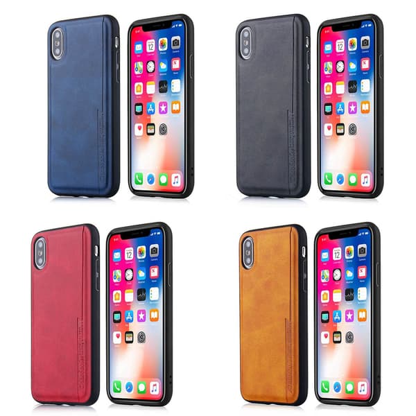 iPhone XS MAX - Stötdämpande PU-Läder Skal