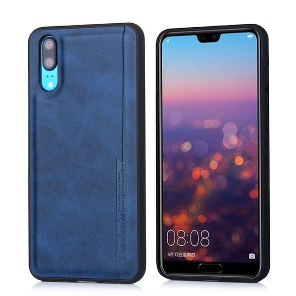 Huawei P20 - Exklusivt Pu-Läder Skal från Diaobaolee Blå