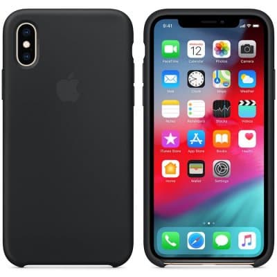 Apple iPhone X/XS Original Silikonskal - Svart