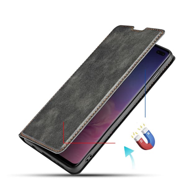 Smidigt Vintage Pl�nboksfodral - Samsung Galaxy S10+