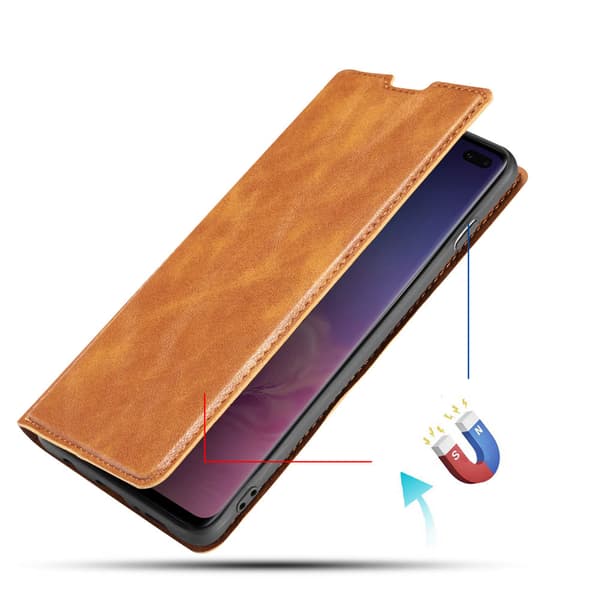 Samsung Galaxy S10+ - Genomt�nkt (Vintage) Pl�nboksfodral