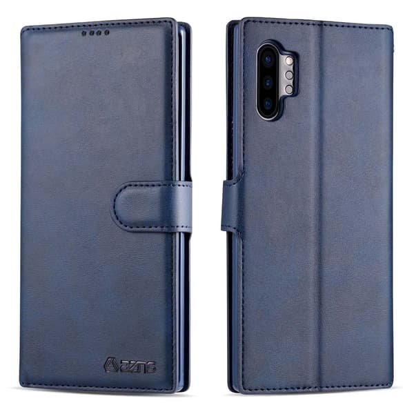 Kraftfullt Plånboksfodral - Samsung Galaxy Note10 Plus Blå