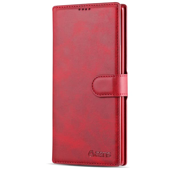 Robust Azns Plånboksfodral - Samsung Galaxy Note10 Plus Röd