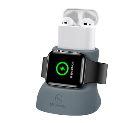 Usams 2-in-1 Charging Stand for Apple Watch & AirPods