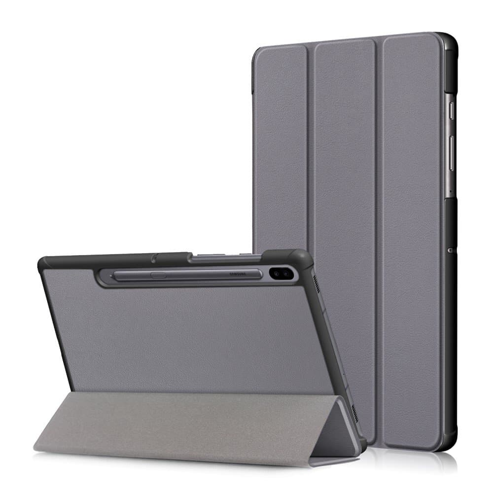 Tri-fold Stand Case for Samsung Galaxy Tab S6 - Gray