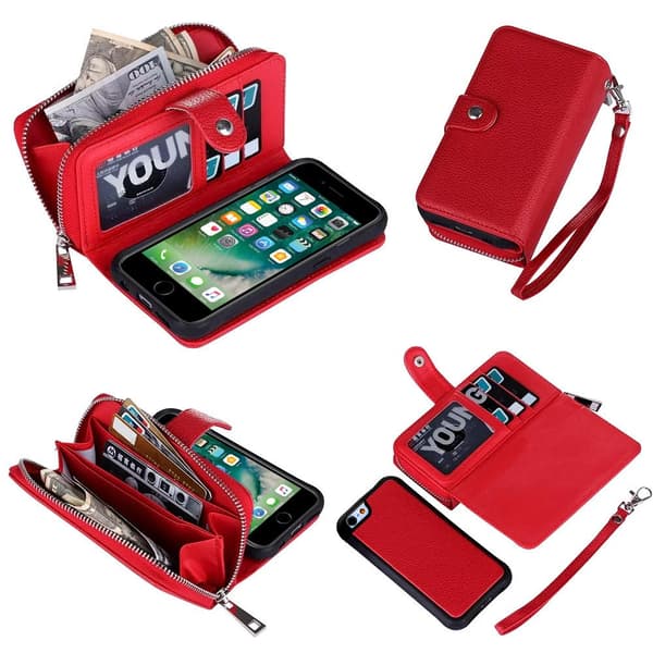 iPhone 6 / 6S - Wallet Case & Magnet Case with Zip