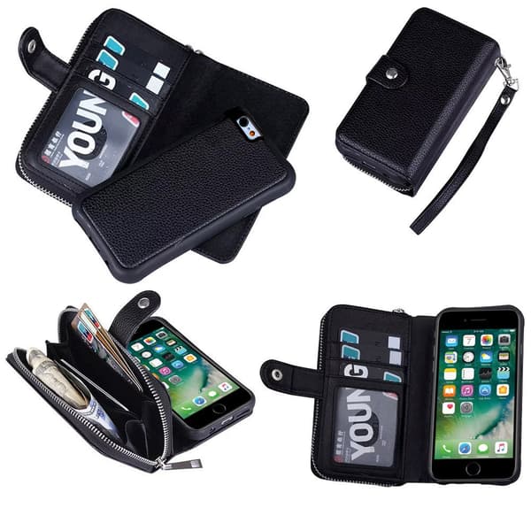 iPhone 6 / 6S - Wallet Case & Magnet Case with Zip