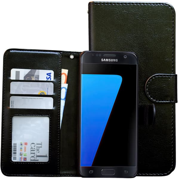 Leather wallet for Samsung S7 + Pen