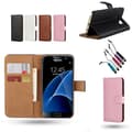 Miniatyrbillede 1 af 11: Smooth Leather Case for Samsung Galaxy S7 - Leather Luxury!