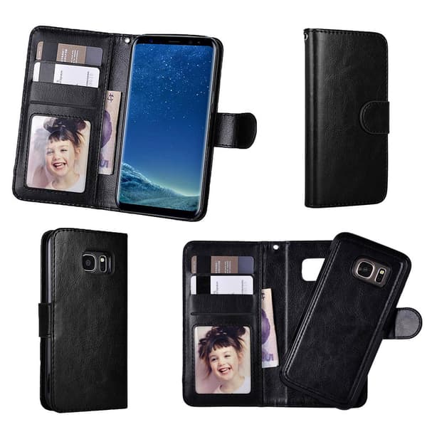 Leather Wallet for Galaxy S7 - Leather & Magnetic!