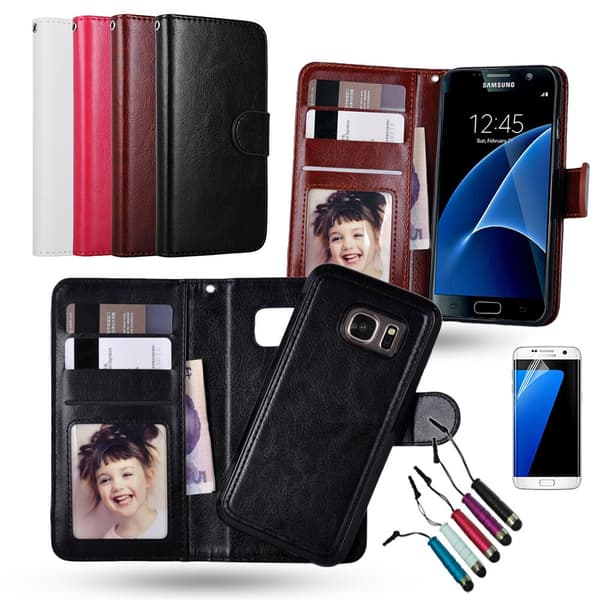 Leather wallet for Samsung Galaxy S7 - Leatherlux!
