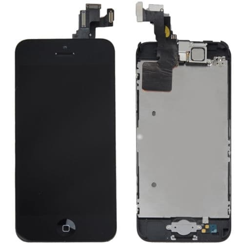 iPhone 5C LCD Skärm komplett med smådelar - Svart