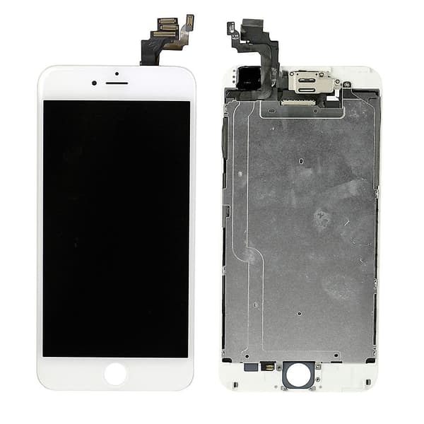 iPhone 6 Plus komplett LCD skärm med smådelar - Vit