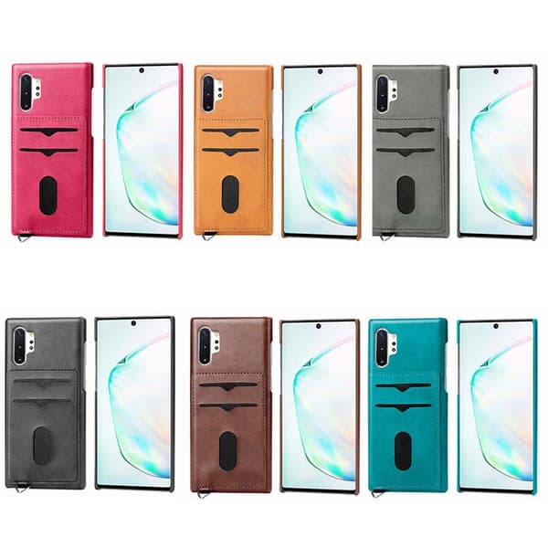 Elegant Skal med Kortfack - Samsung Galaxy Note10 Plus