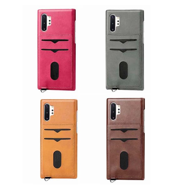 Elegant Skal med Kortfack - Samsung Galaxy Note10 Plus