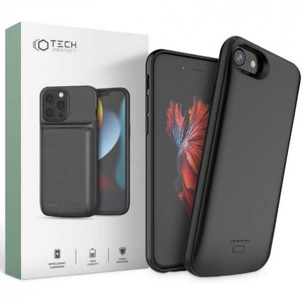 iPhone 8 Ultra Slim Batteri Cover 3200mAh Titanium