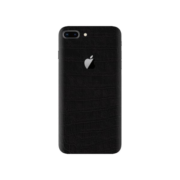 iPhone 7 8 Plus Krokodilskinn Skyddsplast Skin Wrap Baksida