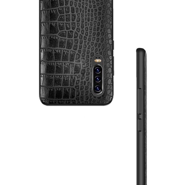 Samsung Galaxy S9 Plus Mobile Shell Black Leather Leather Crocodile Shell