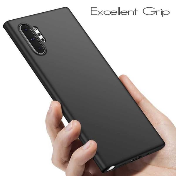 Samsung Note 10 Plus Ultratunt Mattsvart Skal Basic V2