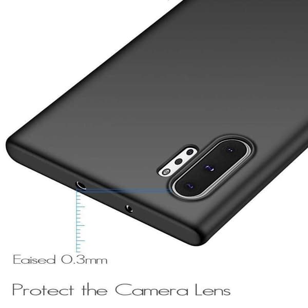 Samsung Note 10 Plus Ultratunt Mattsvart Skal Basic V2