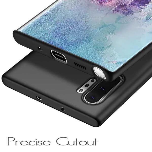 Samsung Note 10 Plus Ultratunt Mattsvart Skal Basic V2