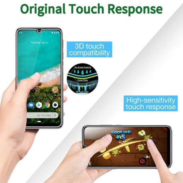 2-PACK Xiaomi Mi A3 Hærdet glas 0,26 mm 2,5D 9H