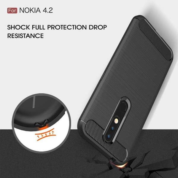 Nokia 4.2 Iskunkestävä Shell SlimCarbon