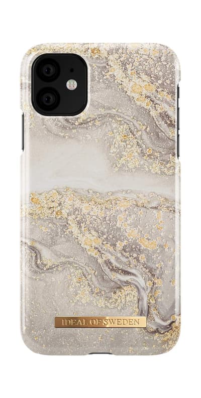 iDeal Of Sweden iPhone 11 Case - Sparkle Greige Marble