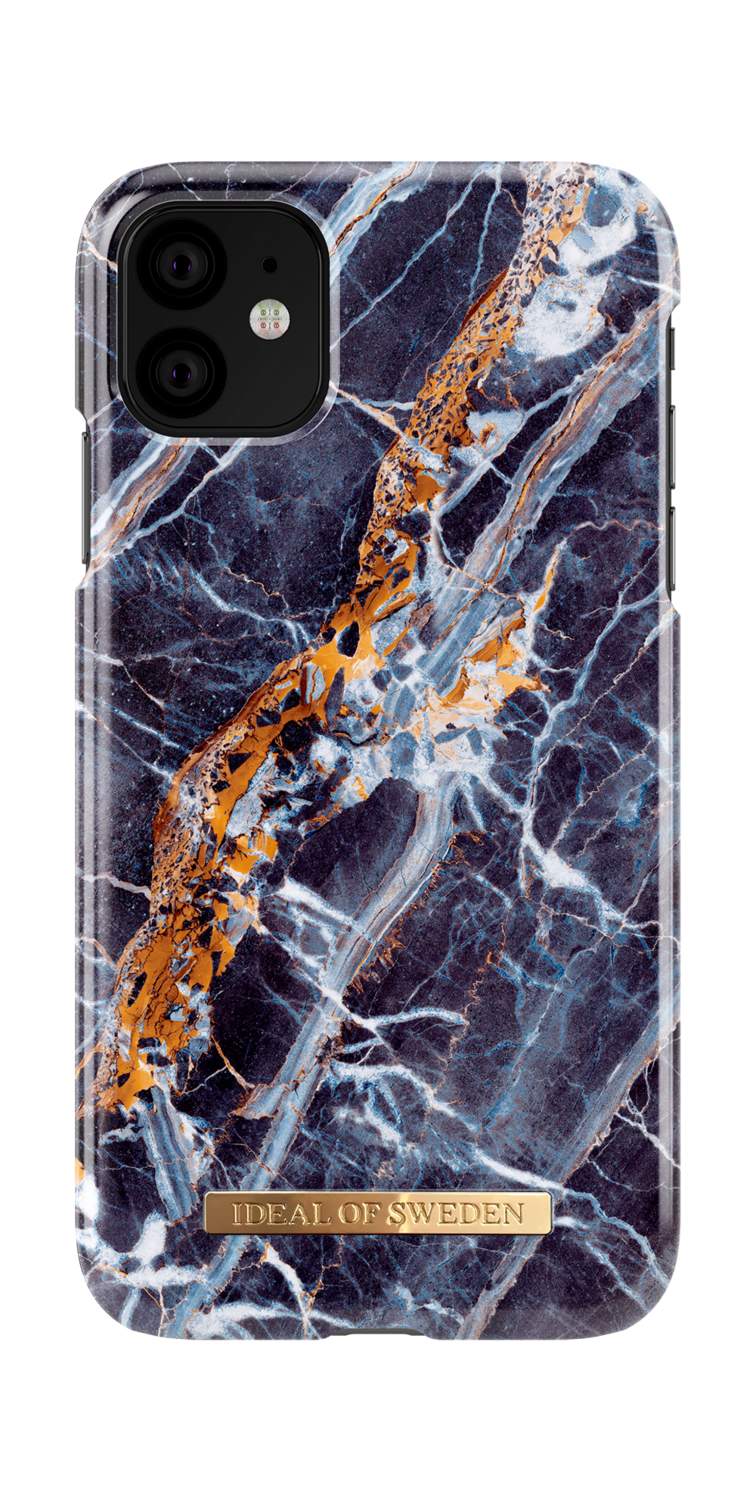 iDeal Of Sweden iPhone 11 Case - Midnight Blue Marble