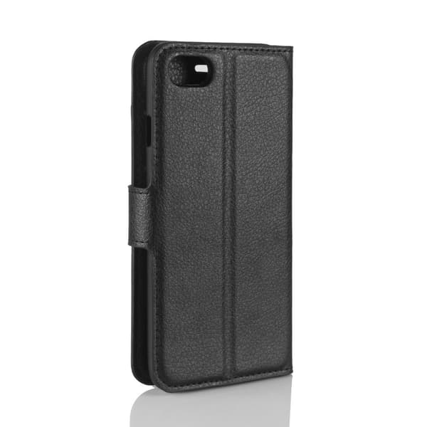 Apple iPhone 7/8/SE 2020 Suojakotelo Litchi Musta