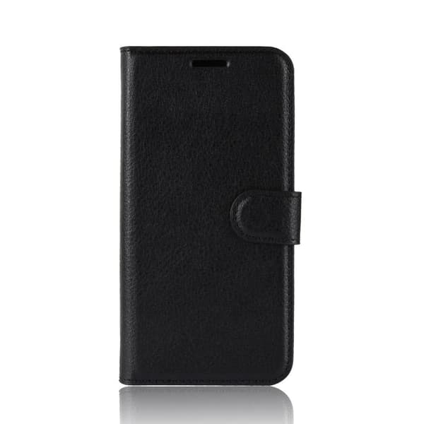 iPhone 11 Plånboksetui Litchi Kortholder Sort