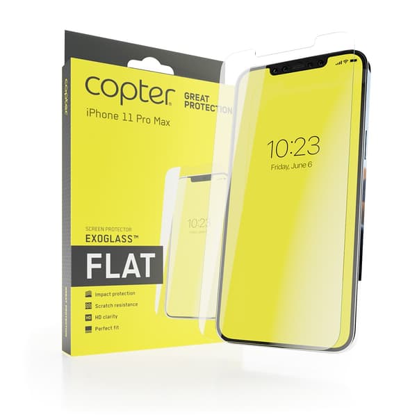 Copter iPhone Xs Max/11 Pro Max Skjermbeskytter Exoglass Flat