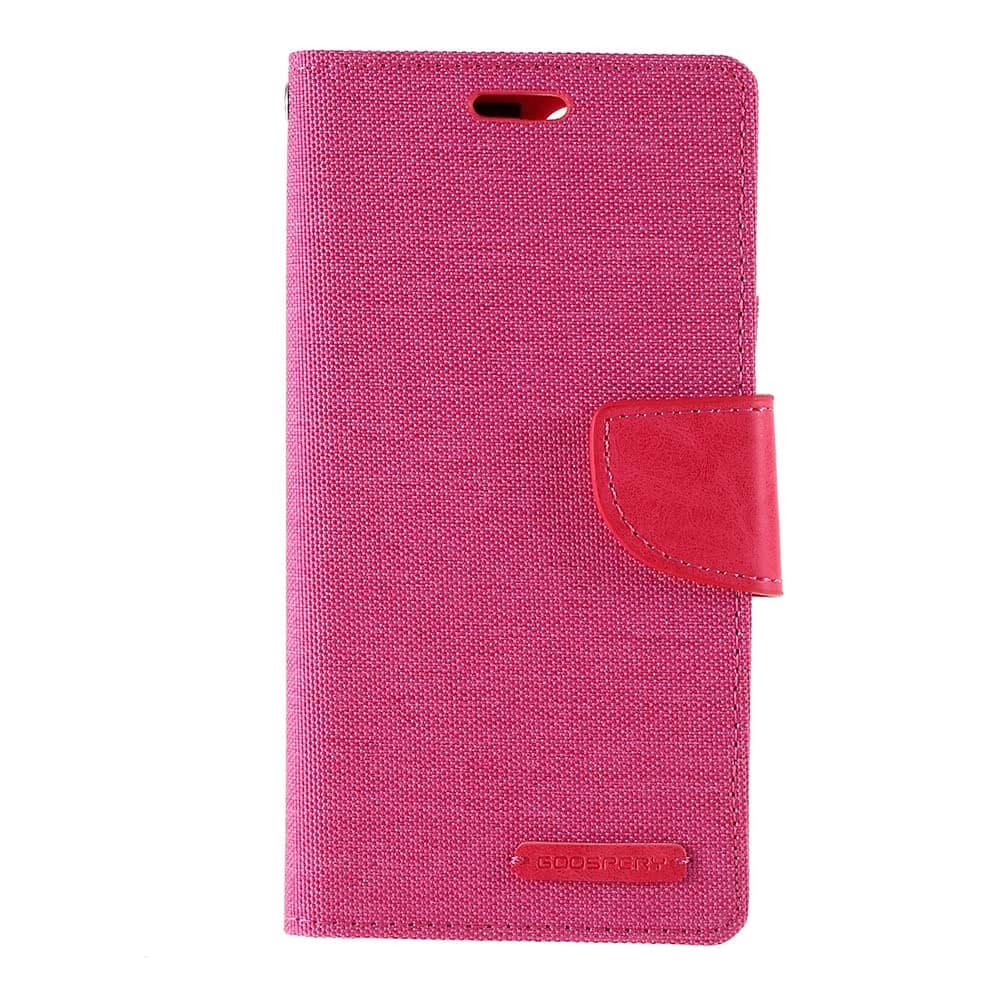 iPhone 11 Pro Suojakotelo Canvas Diary Korttitasku Magenta