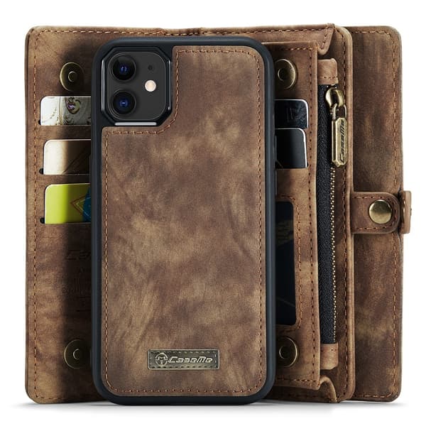 iPhone 11 Kotelo Irrotettava Kuori Ruskea