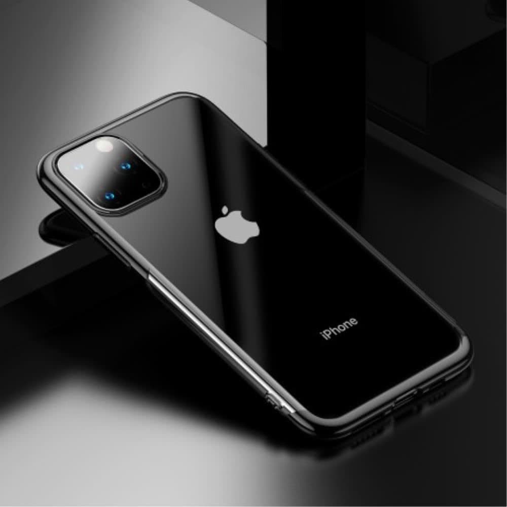 iPhone 11 Suojakuori Shining Series TPU-materiaali-materiaali Pinnoitettu Musta