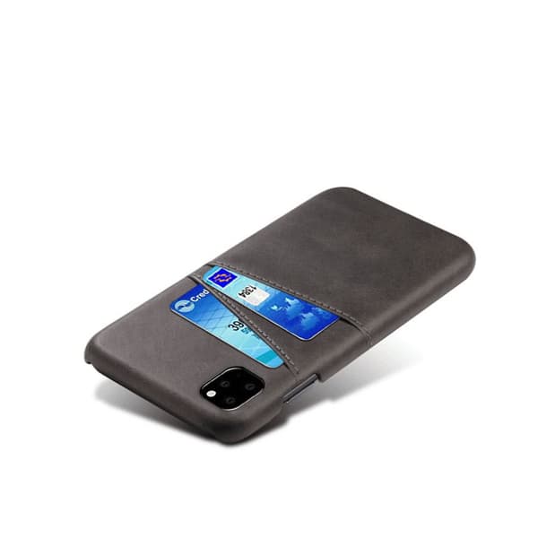 iPhone 11 Skal med Två Kortfack Svart