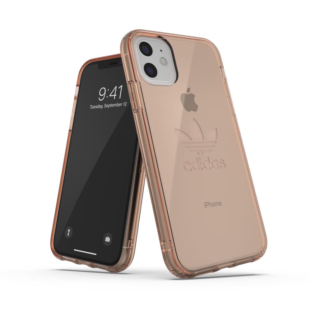 Adidas iPhone 11 Skal OR Protective Clear Case FW19 Rose Gold
