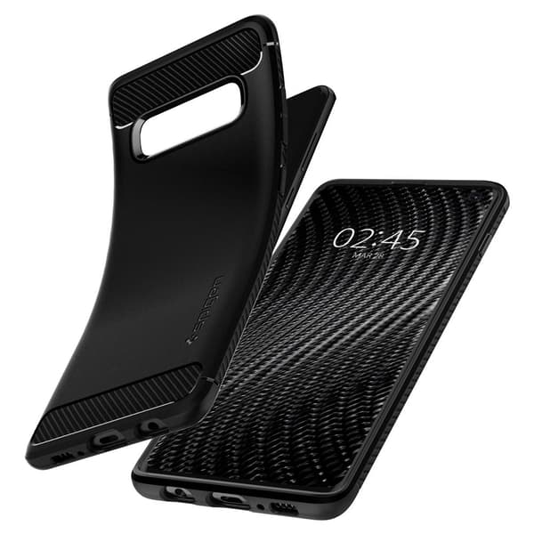 Spigen Samsung Galaxy S10 Skal Rugged Armor Matte Black