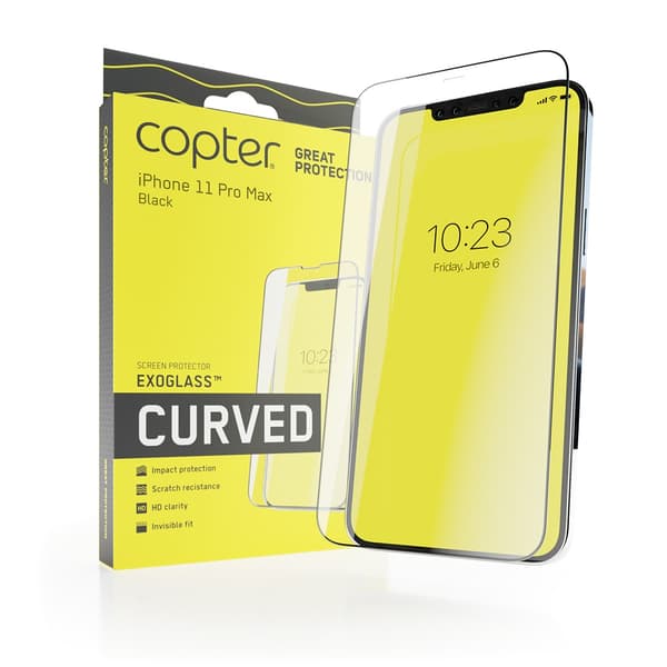 Copter iPhone Xs Max/11 Pro Max Näytönsuoja ExoGlass Curved Musta