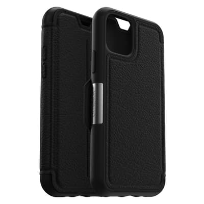 iPhone 11 Pro Kotelo Strada Series Aito Nahka Musta