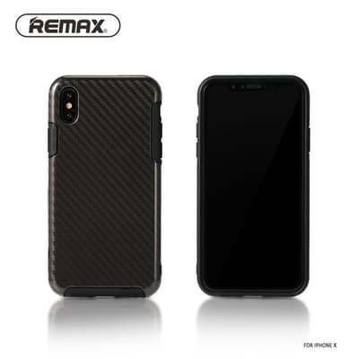 Serui Series Skal till iPhone X/Xs Hårdplast TPU Kolfiberlook