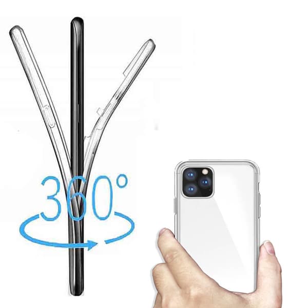 iPhone 11 Pro Max - Skyddande Dubbelsidigt Silikonskal