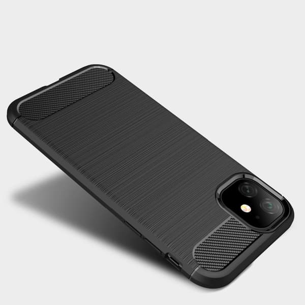 SKALO iPhone 11 Armor Carbon Stöttåligt TPU-skal