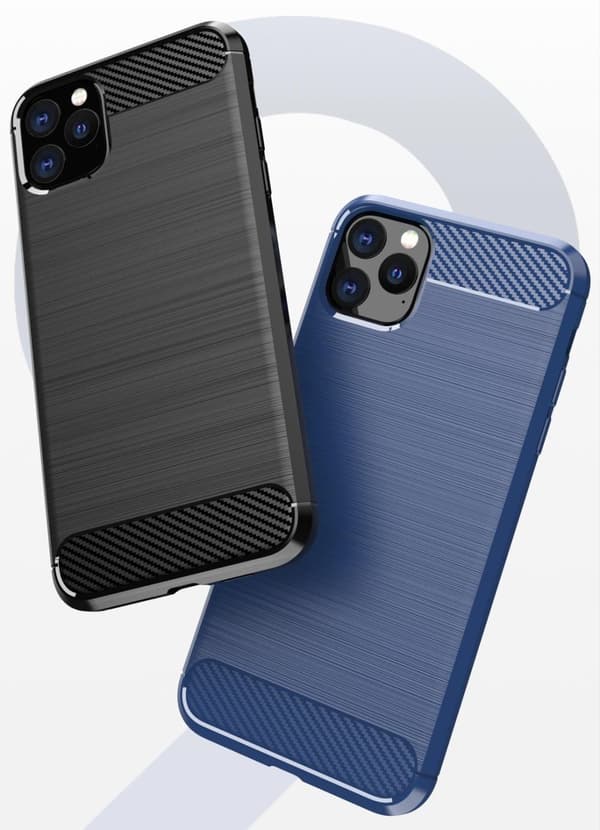 SKALO iPhone 11 Pro Armor Carbon Stöttåligt TPU-skal