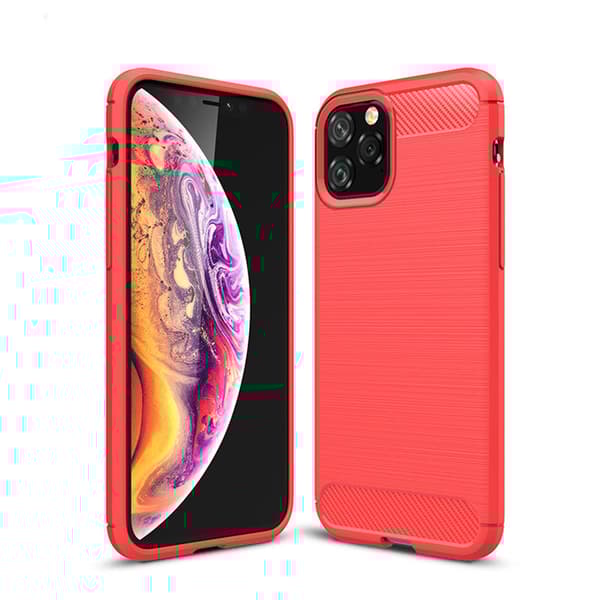 SKALO iPhone 11 Pro Max Armor Carbon Iskunkestävä TPU suojakuori