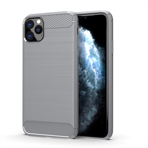 SKALO iPhone 11 Pro Max Armor Carbon Iskunkestävä TPU suojakuori