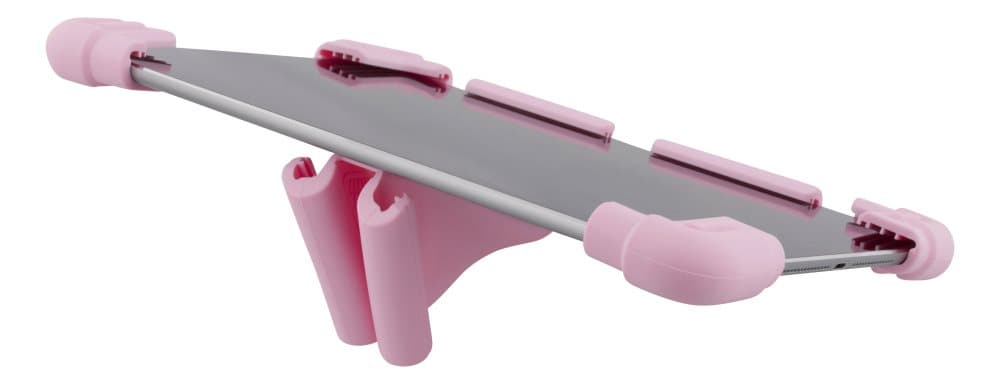 DELTACO Case in silicone for 9-11,6" tablets, tripods, pink