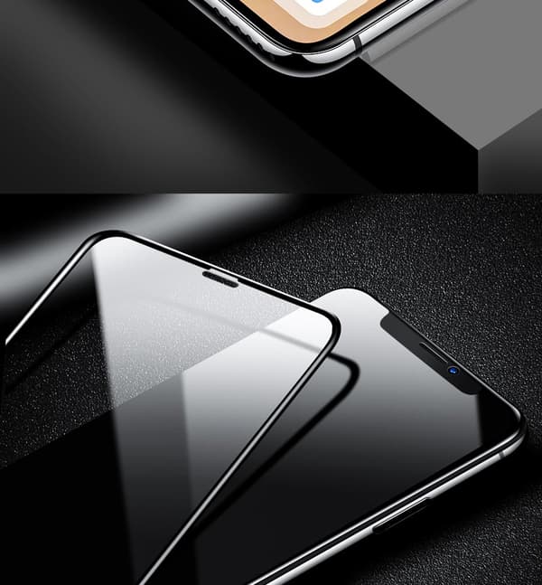 SKALO iPhone 11 Heltäckande Skärmskydd Härdat Glas - Svart
