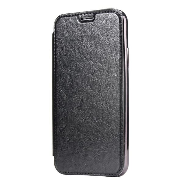 SKALO iPhone 11 Pro Max Flip Cover TPU Ultratyndt Sort