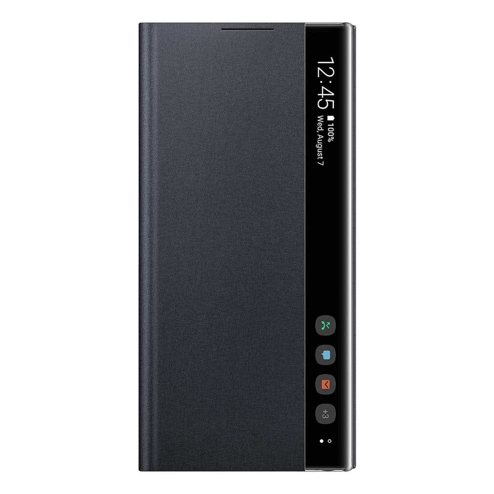 Original Clear View Cover Galaxy Note 10 Suojakotelo Black